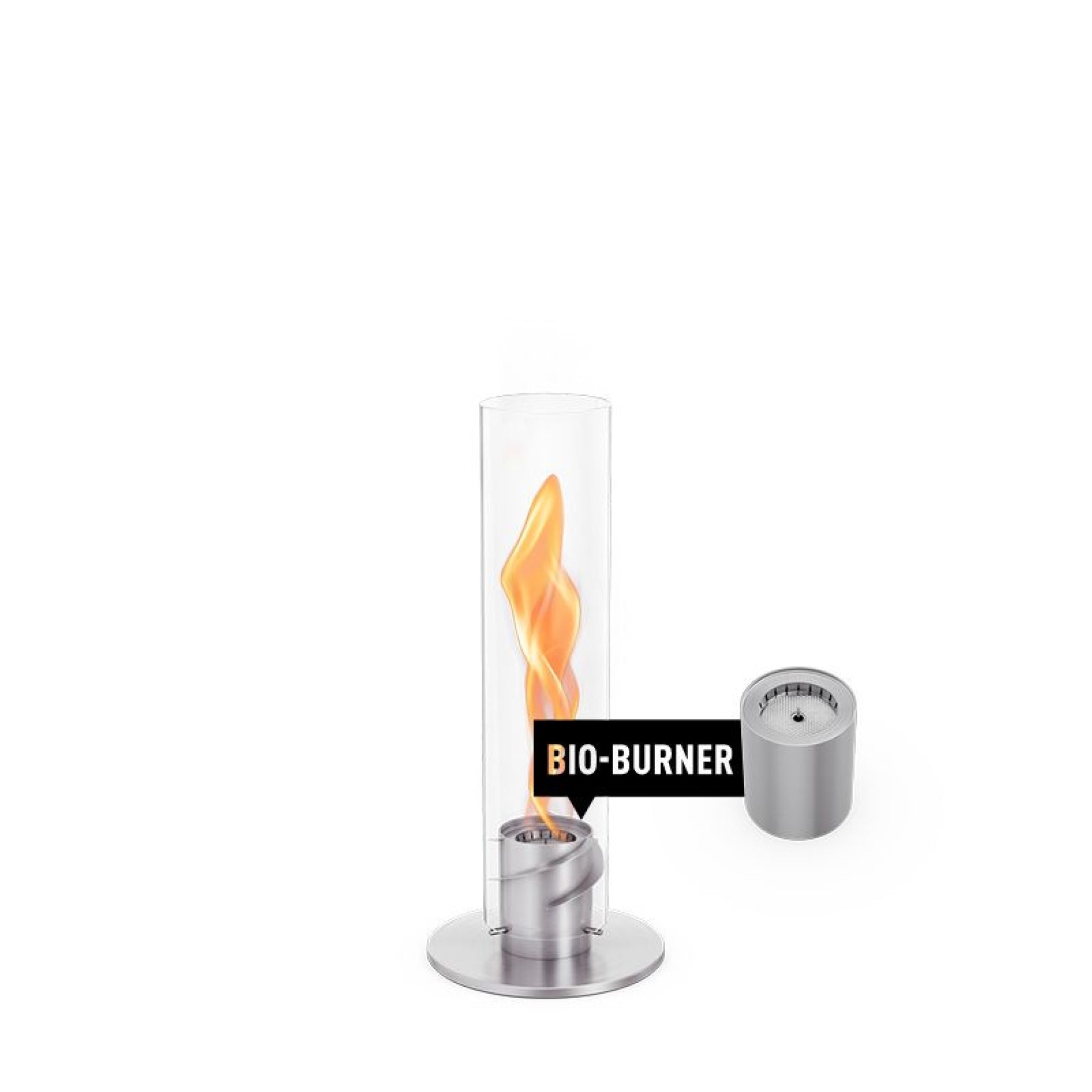 höfats SPIN 90 Tischfeuer angezündet
