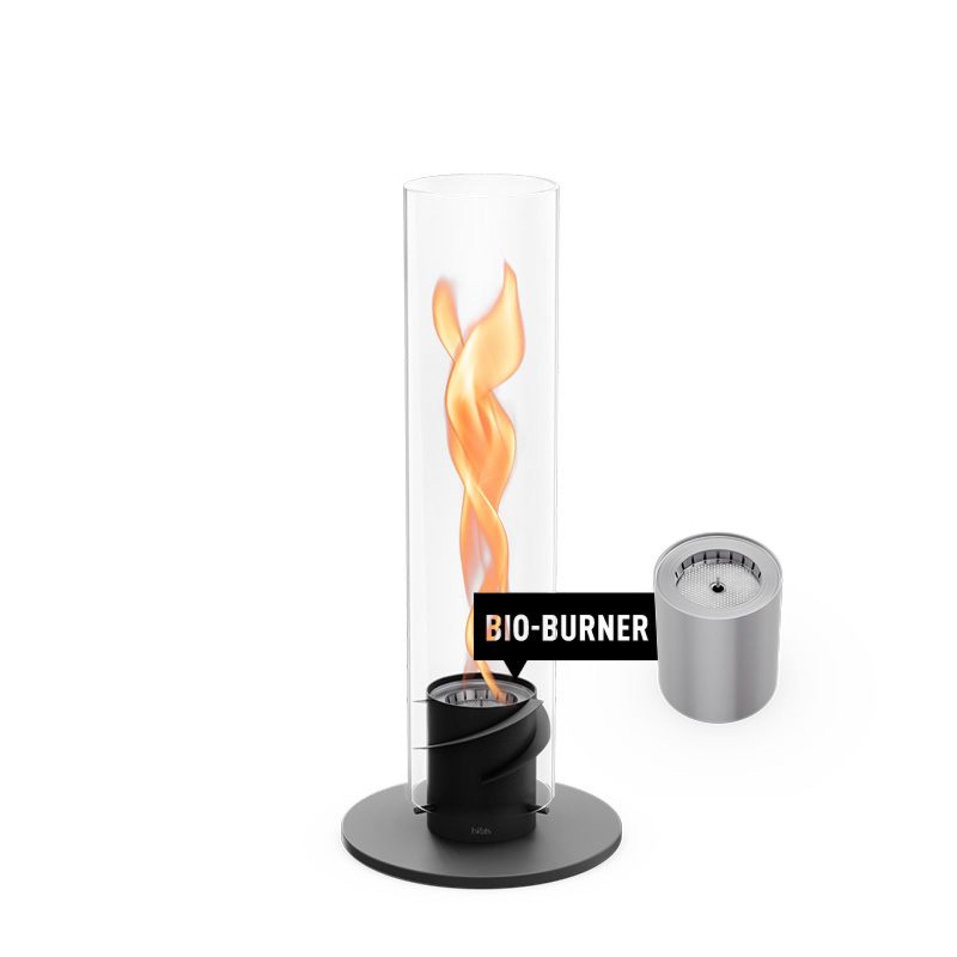 höfats SPIN 1200 Tischfeuer angezündet