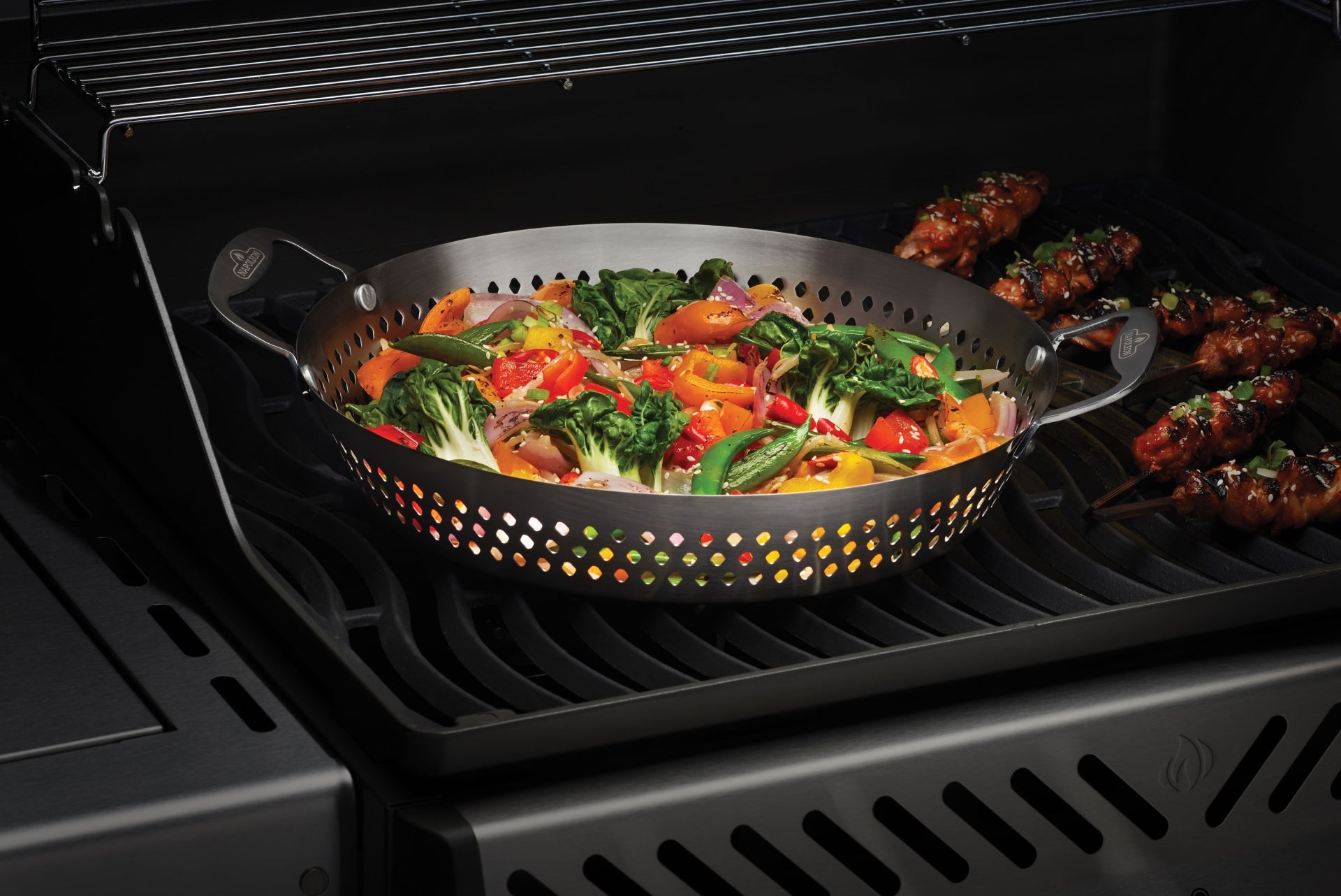 Napoleon Grillwok aus Edelstahl Grillparty