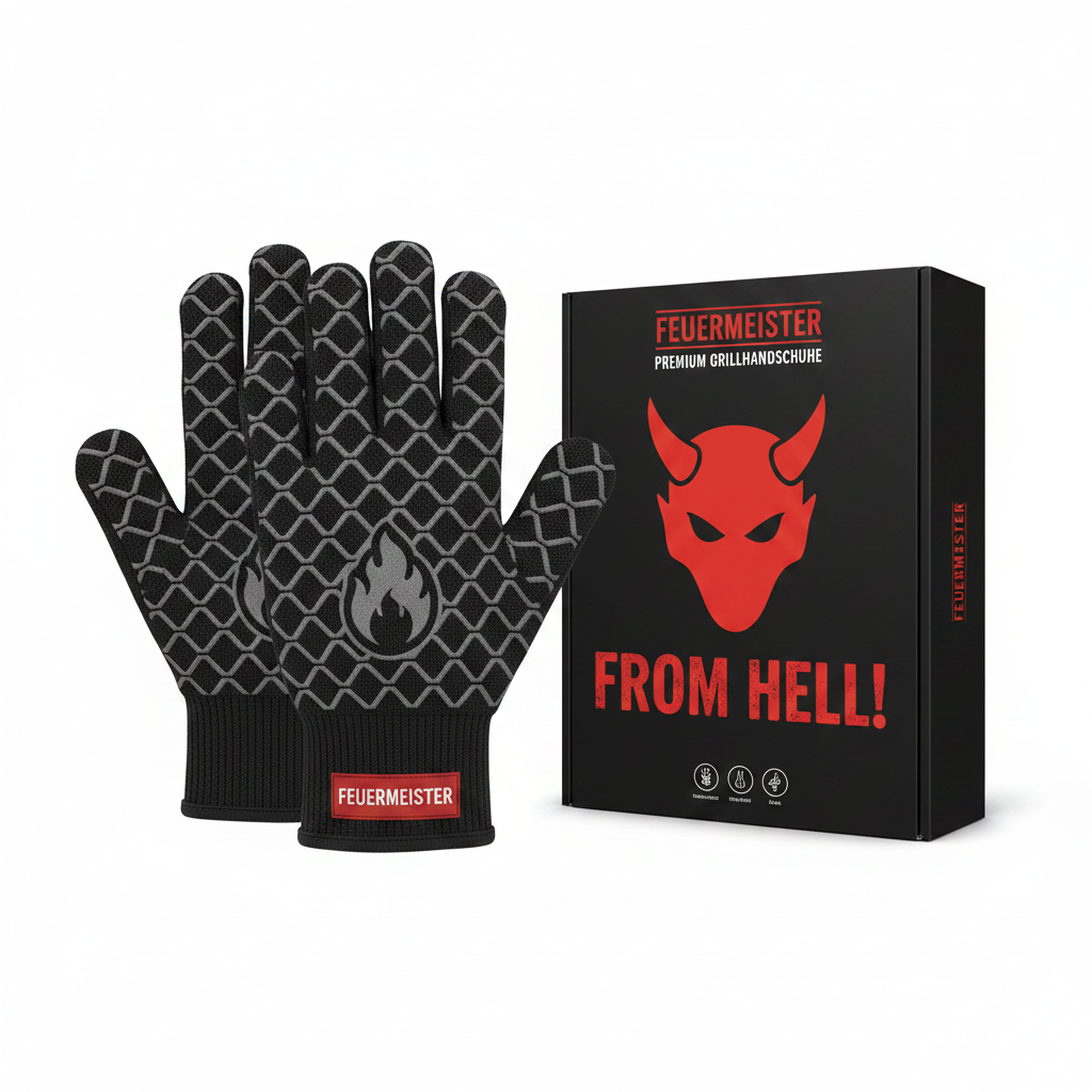 Feuermeister Grillhandschuhe mit Verpackung