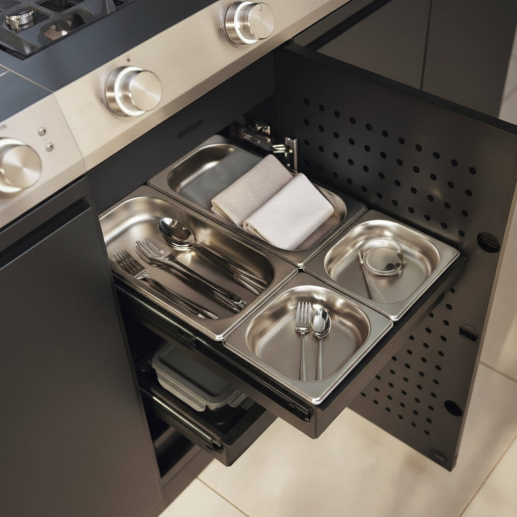 Miele OrgManager / Gar-Lagerschalen Set fuer Schubladender Groesse S