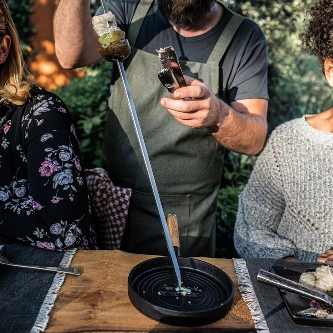 Montargo Servierpfanne Forged Churrasco spieß in der fpanne der nicht wegruscht