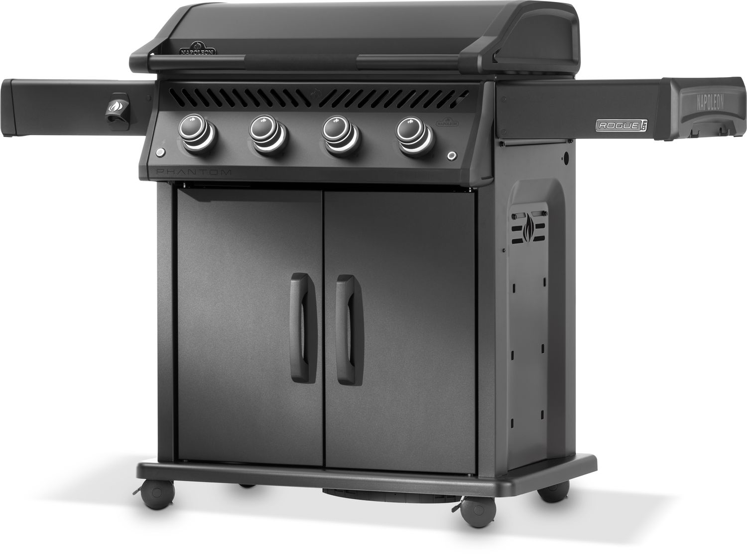 Napoleon Rogue PRO Phantom 30, Mattschwarz | Plancha Gasgrill | Sizzle Zone