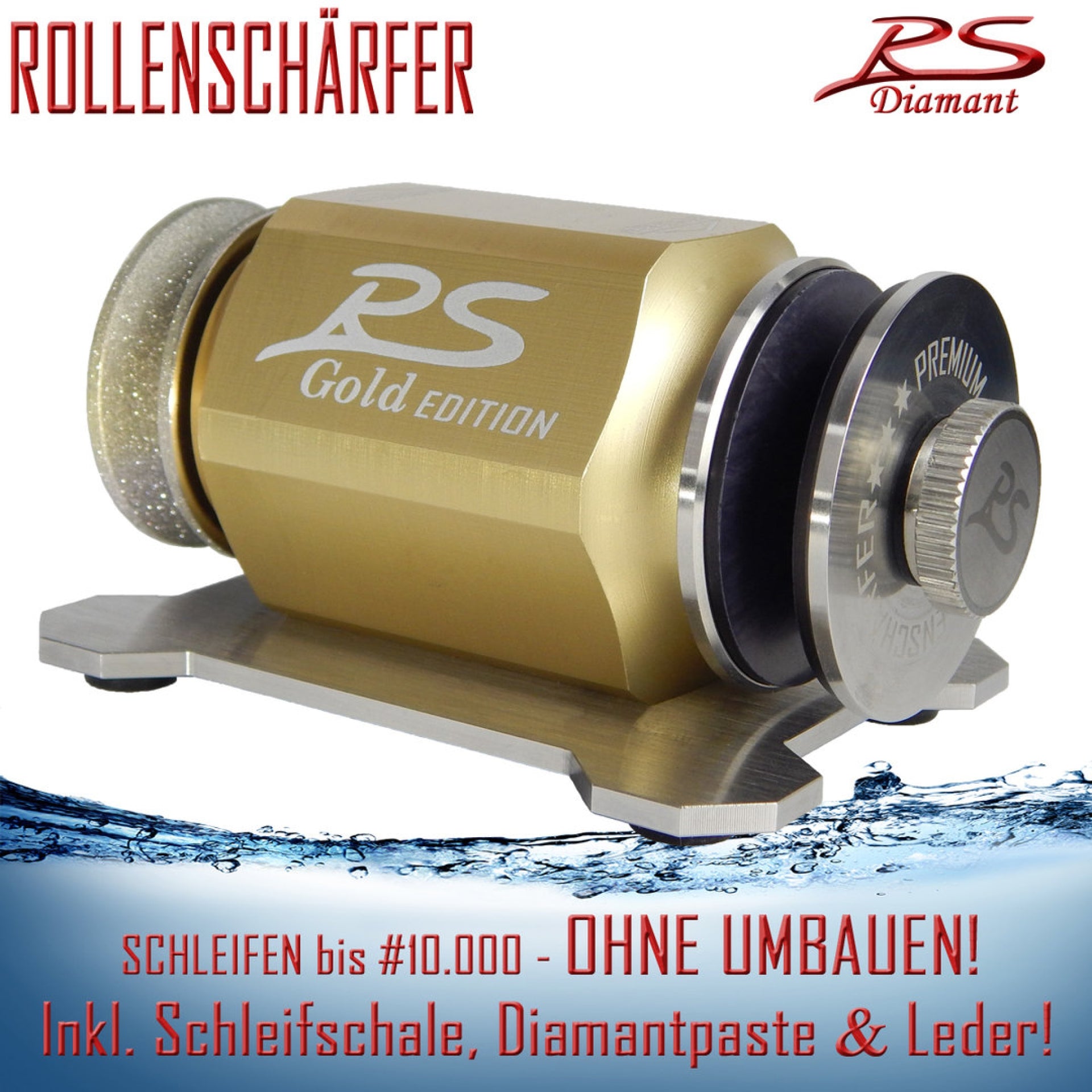 RS Diamant Rollenschärfer Gold Edition