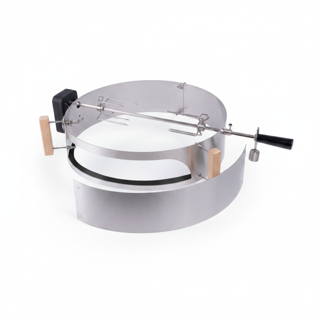MOESTA-BBQ Drehspieß-Set mit Batterie-Motor | Für den Moesta Pizzaring