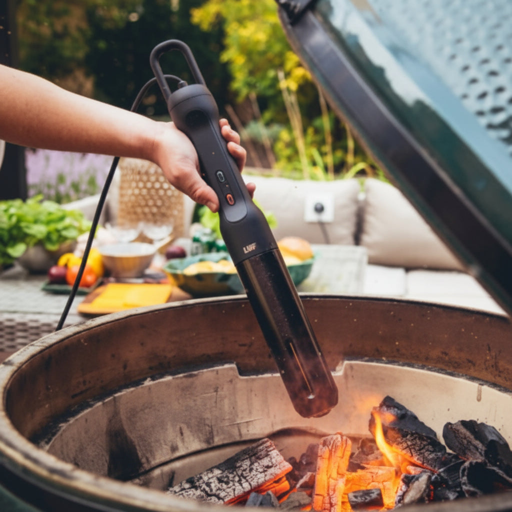 Looftlighter 2 im Einsatz eines Keramikgrills
