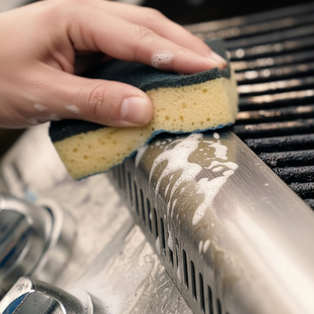 Gasgrill reinigen mit speziellem Grillreiniger